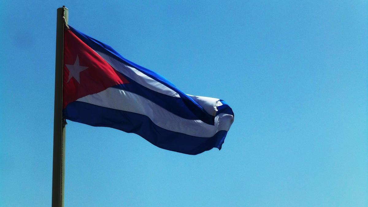 La bandera cubana.