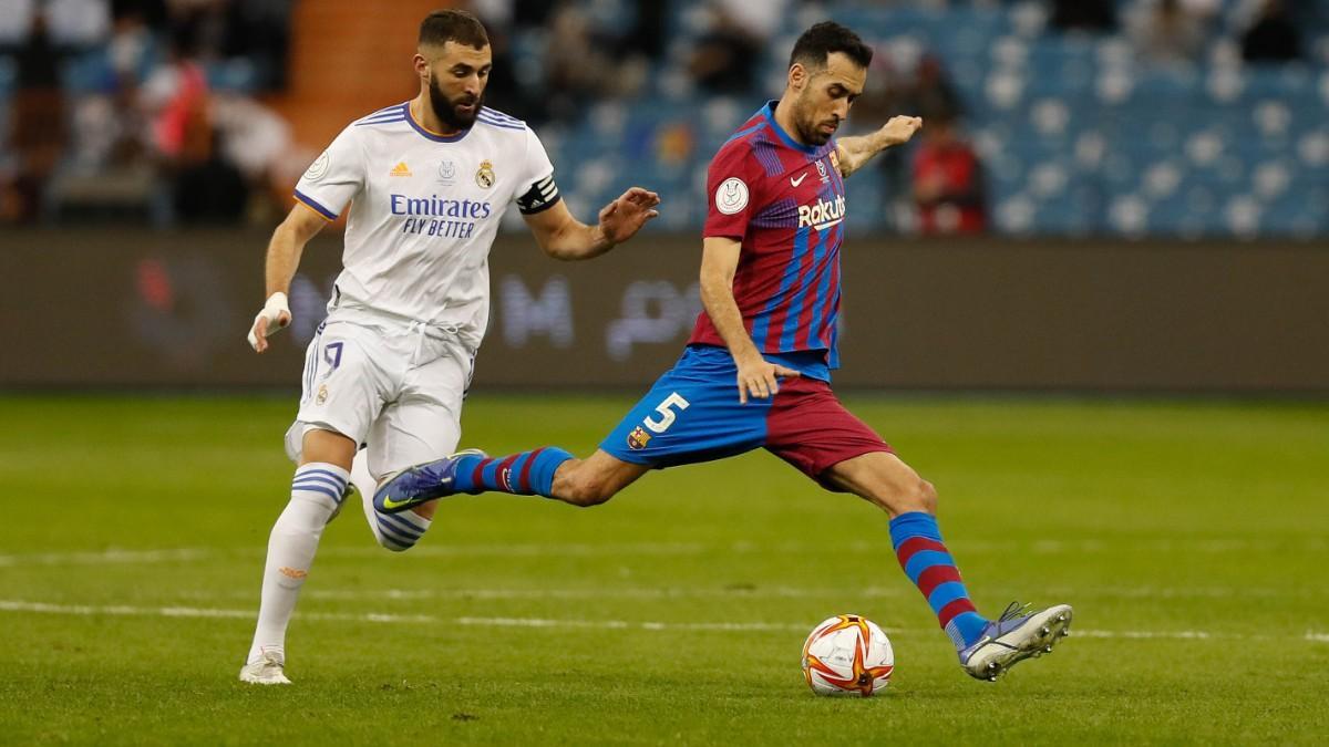 Benzema y Busquets, en la Supercopa en Arabia Saudí