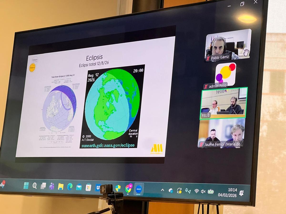 Una de las imágenes que pudieron verse en la reunión.