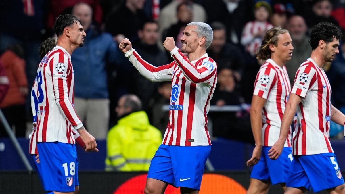 Griezmann celebra su gol contra el Tottenham en Champions