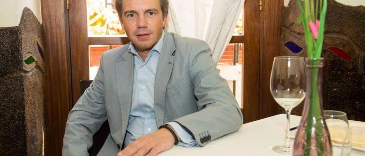 José Luis Álvarez Almeida, presidente de Otea, ayer, en su restaurante de Oviedo.