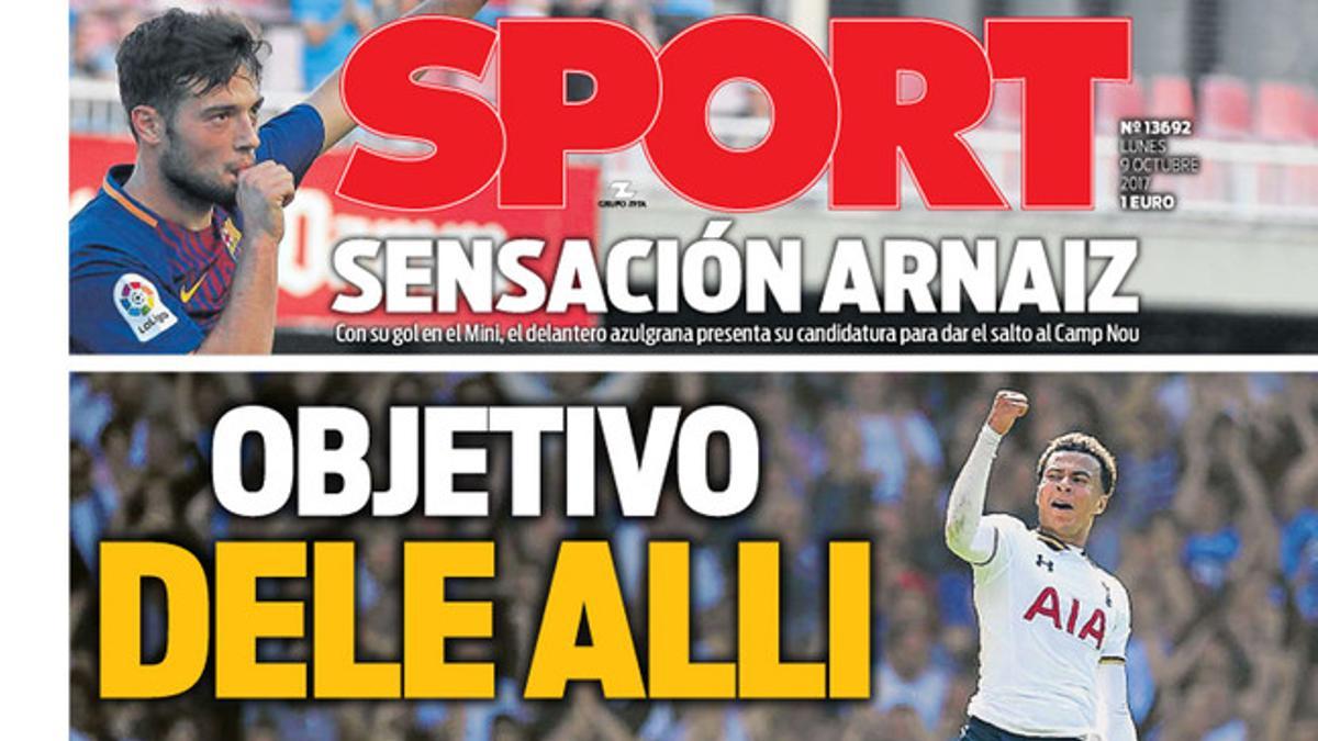 La portada de SPORT de hoy