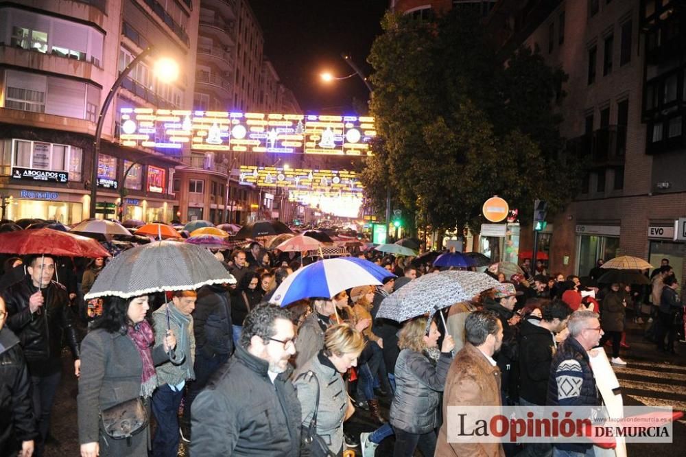 Protesta por la agresión a Andrés Martínez