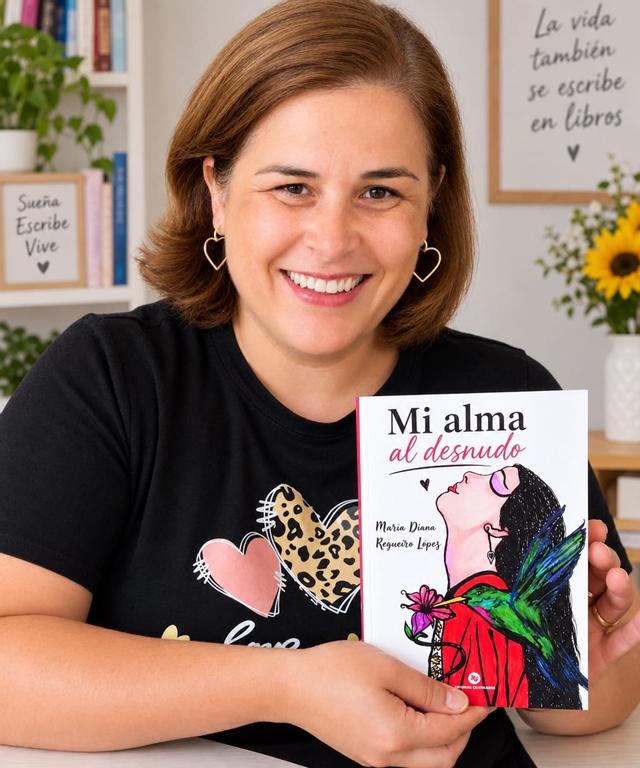 La autora larachesa Diana Regueiro.