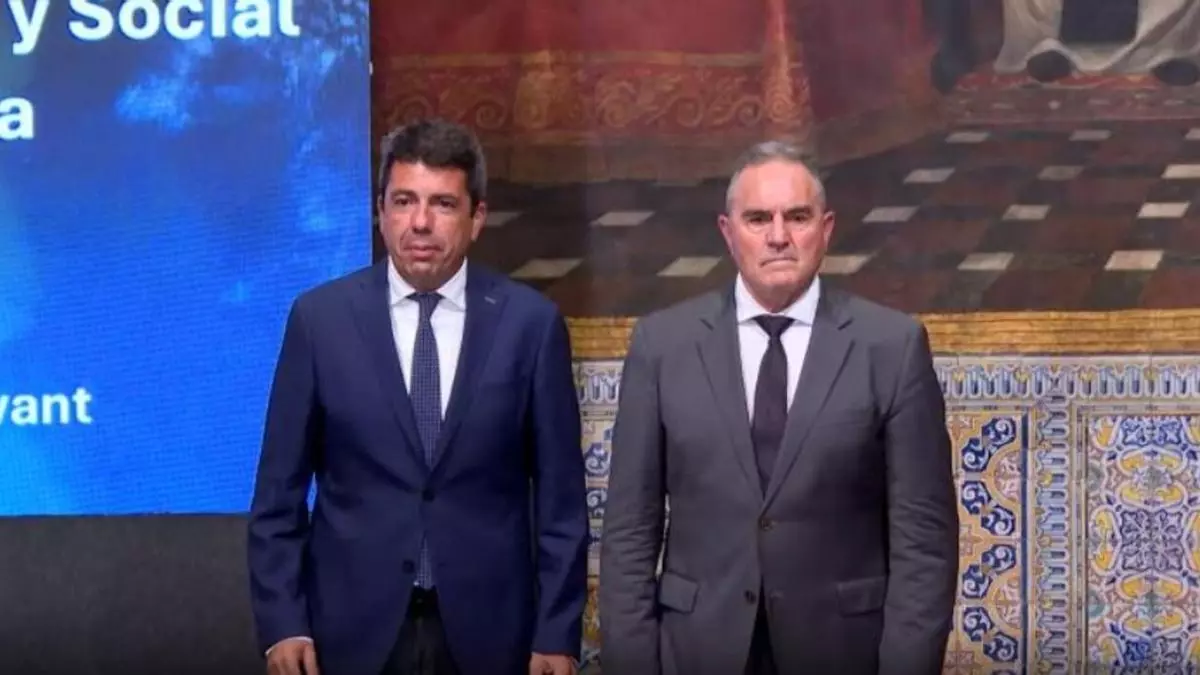 Mazón anuncia la salida de Gan Pampols del Consell el 4 de noviembre