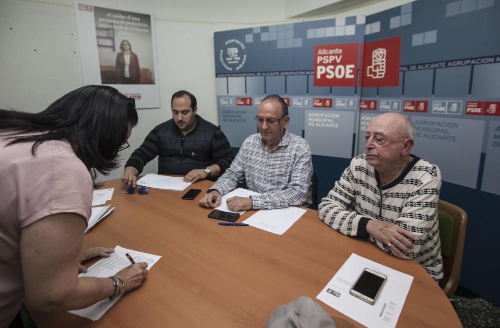 Franco desafía a Puig y releva a Montesinos como portavoz del PSOE en el Ayuntamiento de Alicante