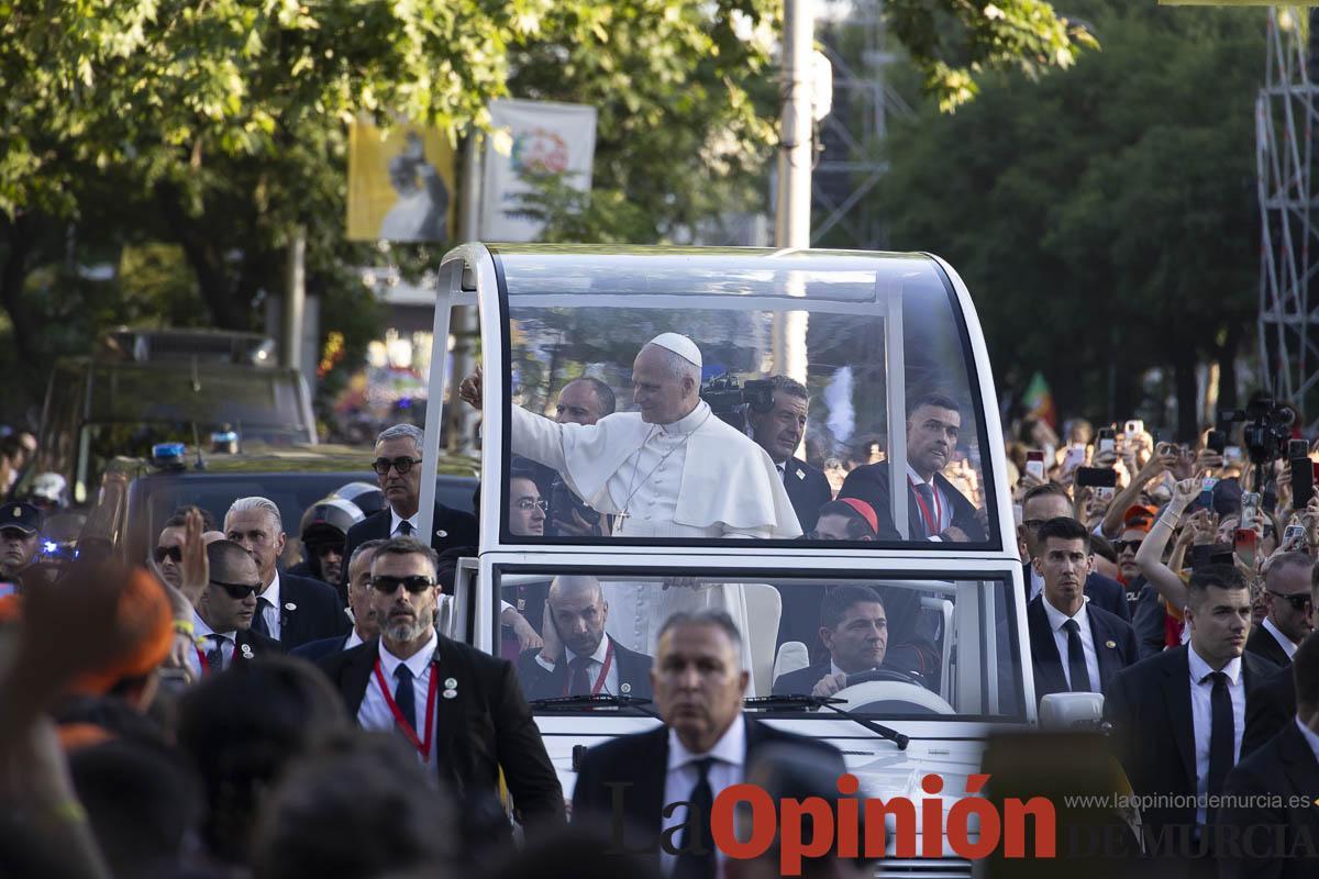 Murcianos presentes en la visita del Papa León XIV