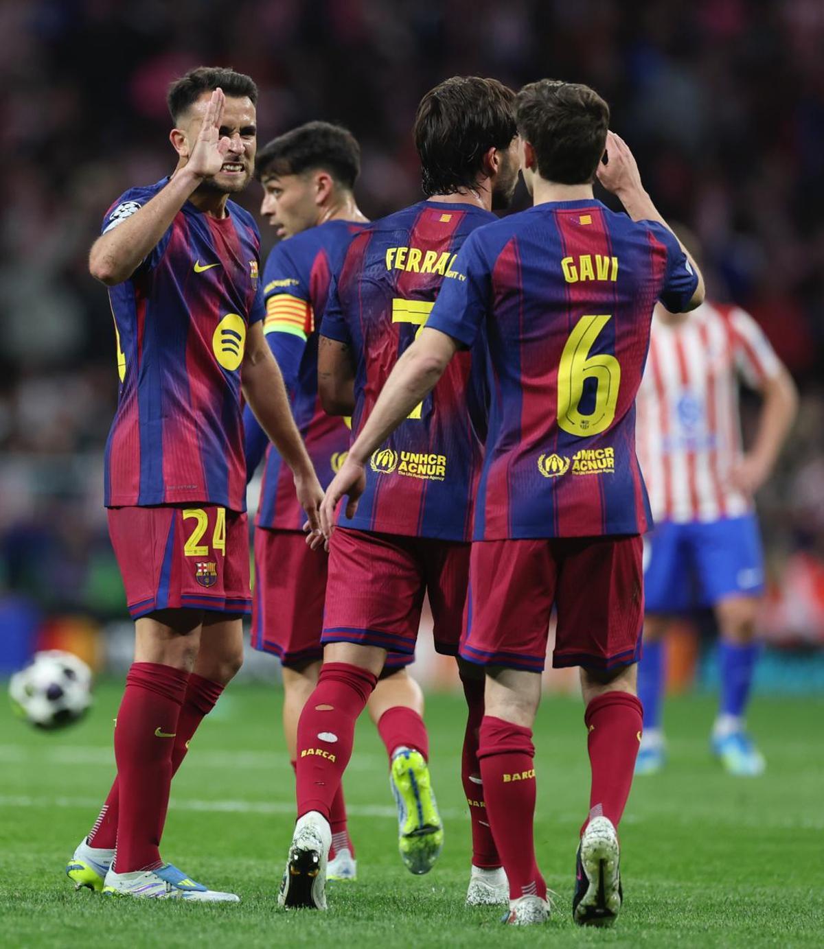 Las mejores imágenes del Atlético - Barça de Champions League