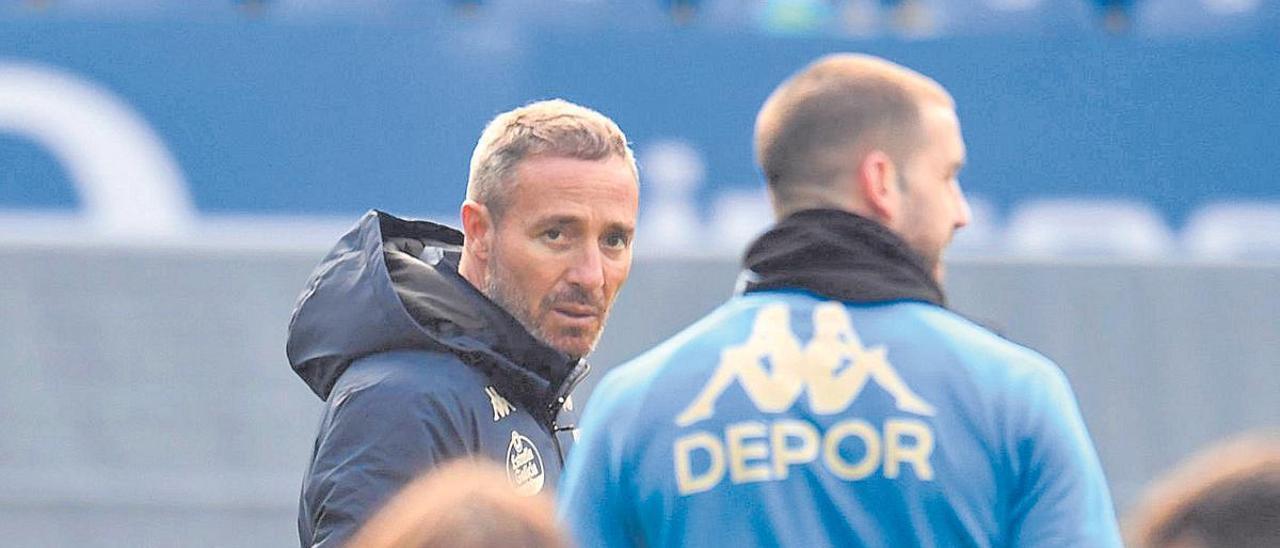 Óscar Cano en Riazor