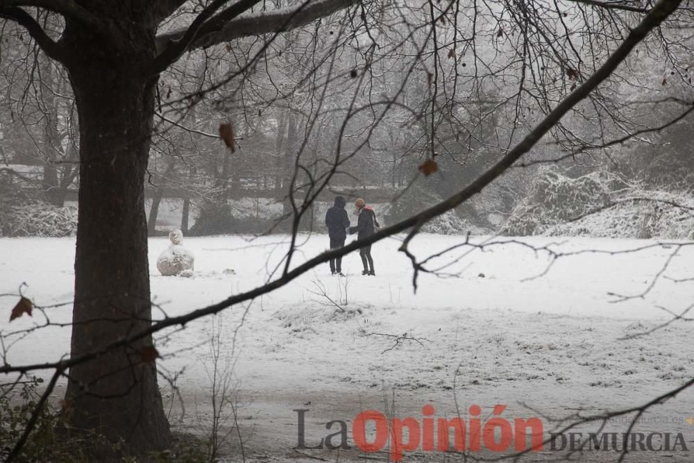 Nieve en las Fuentes del Marqués de Caravaca