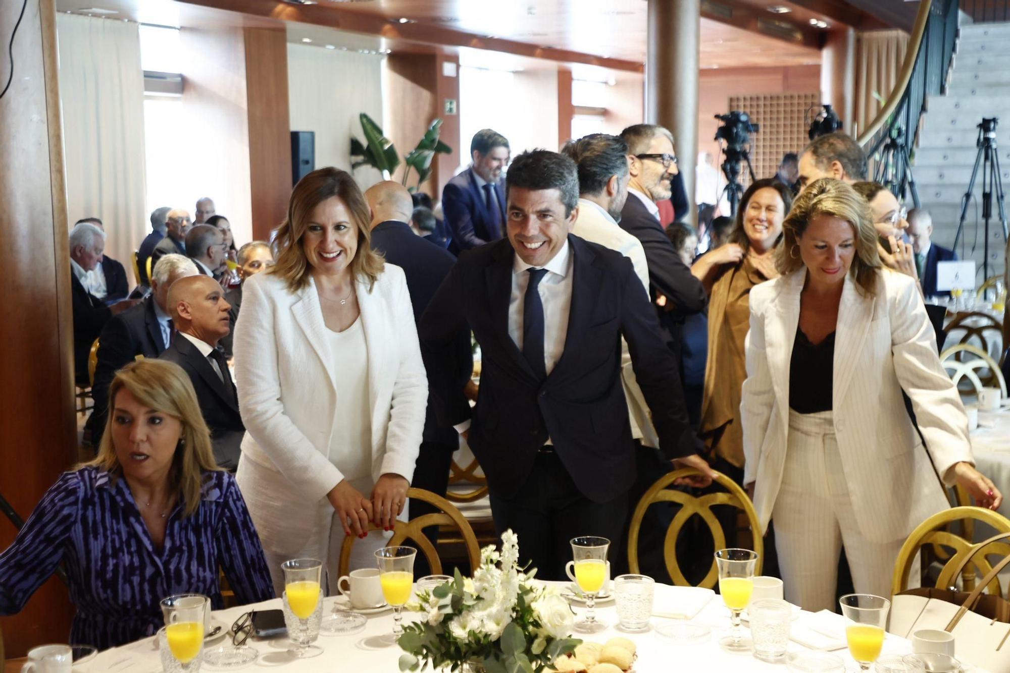 La puesta en escena de la intervención de Begoña Carrasco en el Fórum Europa