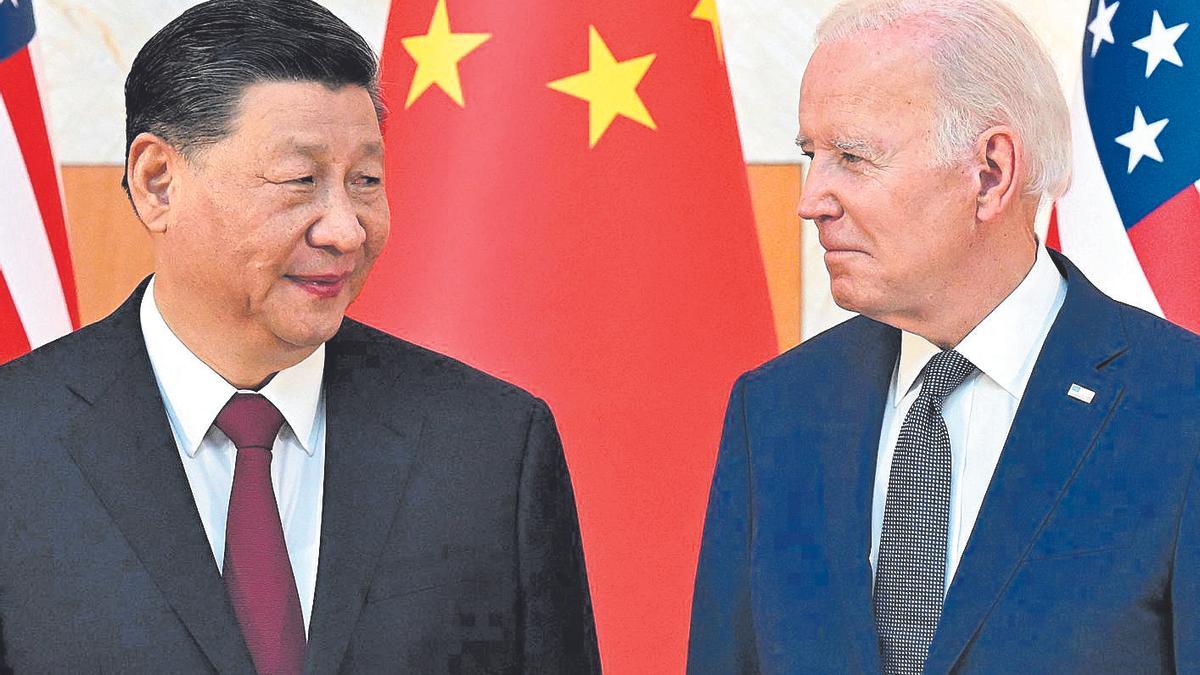 Los presidentes de China y Estados Unidos Xi Jinping y Joe BIden.