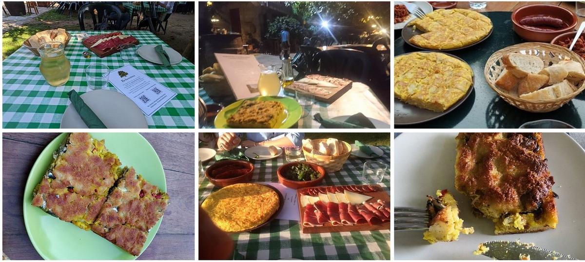 Algunos platos de la carta de A Reboraina.