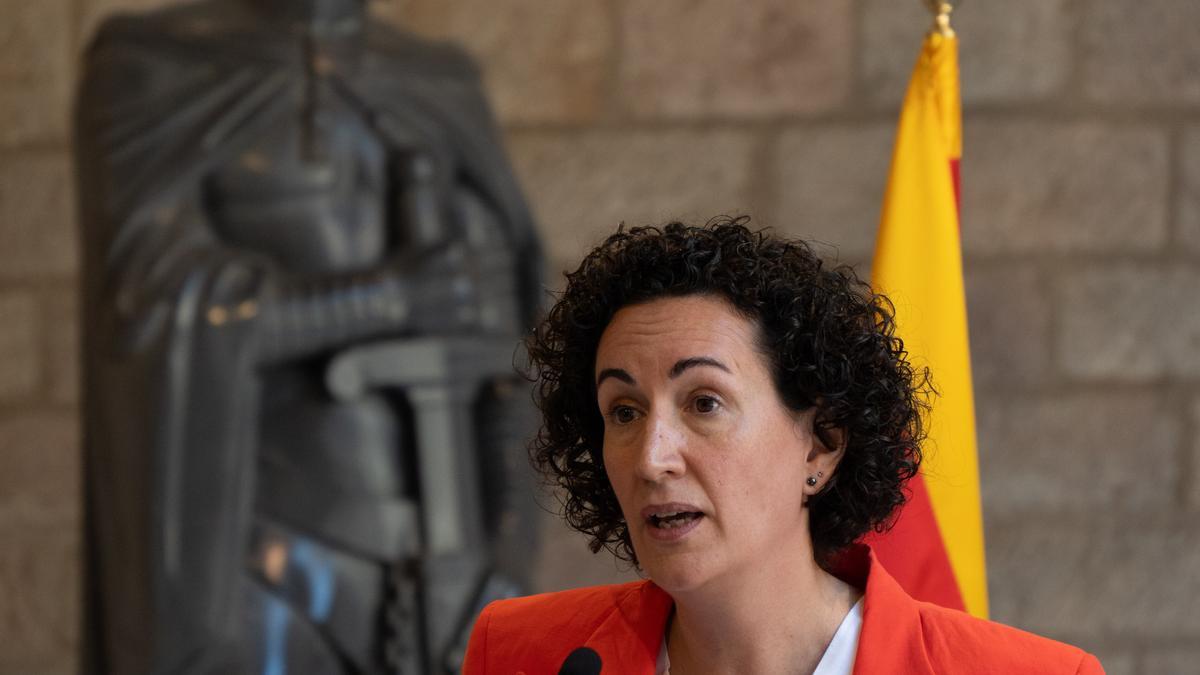 La secretaria general de ERC, Marta Rovira, en el Palau de la Generalitat el pasado martes