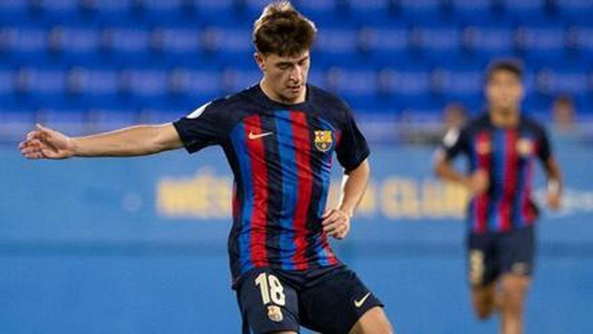 Pablo Torre, en su debut con el filial contra el Real Murcia