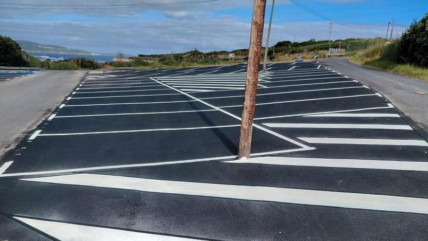 La playa de Sabón, en Arteixo, ya cuenta con un nuevo aparcamiento