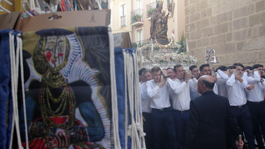 El traslado de la Virgen de la Victoria a la Catedral, en imágenes