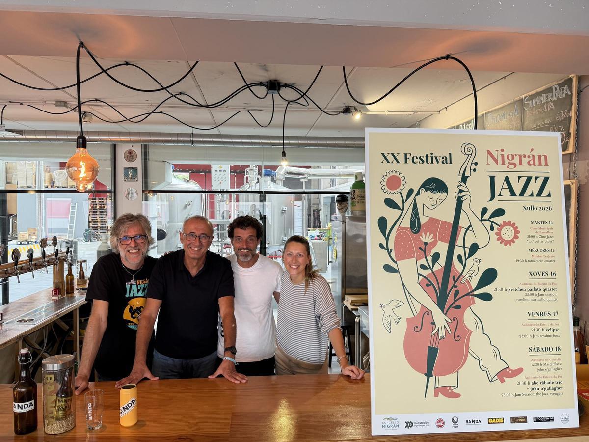 Presentación del XX Festival Nigranjazz en la fábrica de cervezas Banda