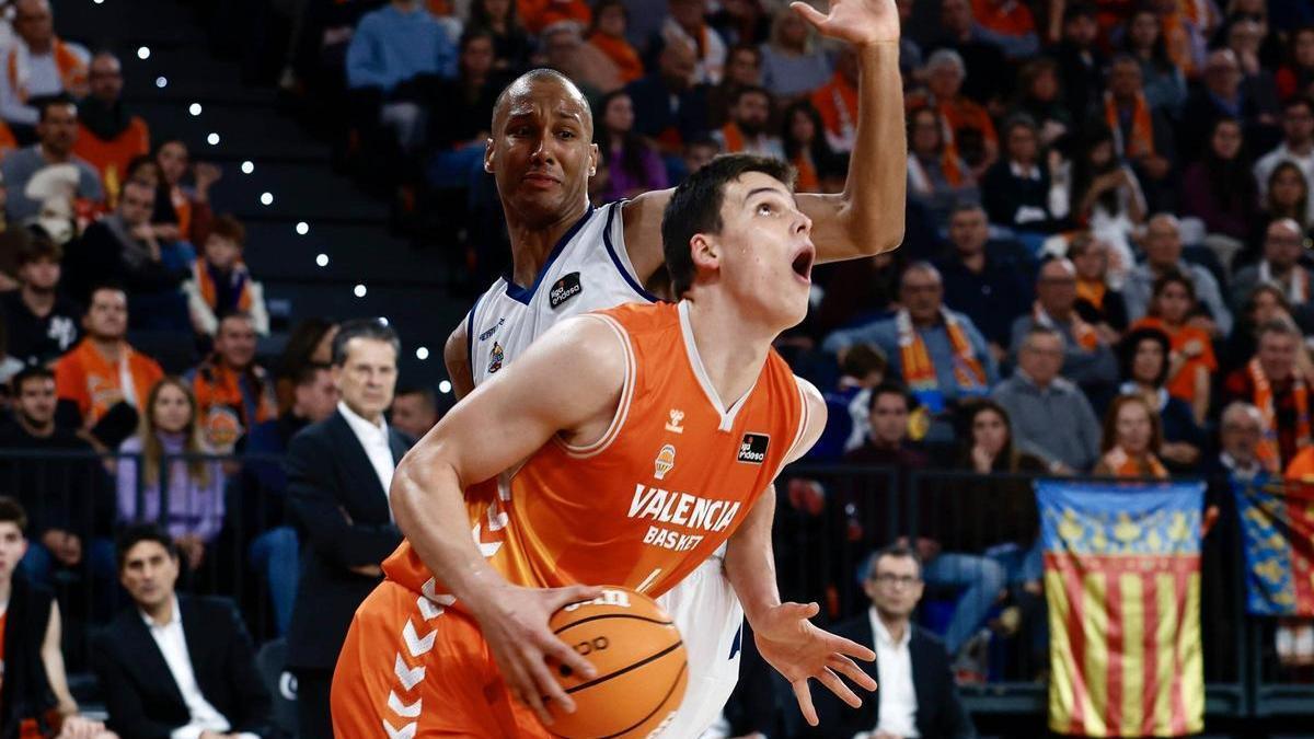Jaime Pradilla, en el partido entre el Valencia Basket y el Baxi Manresa.