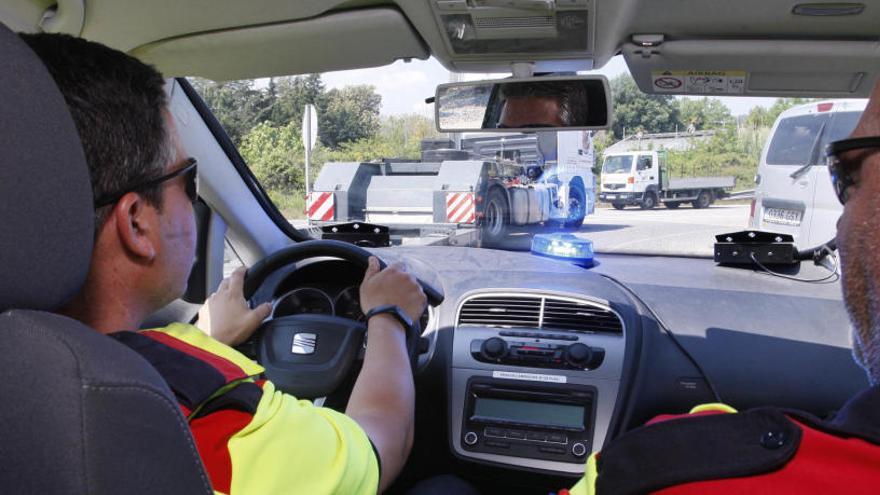 Controls dels Mossos.