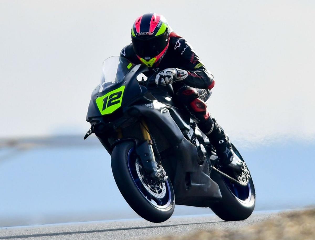 Borja Gómez, en un entrenamiento en el Circuito de Cartagena. | JUAN TRUJILLO