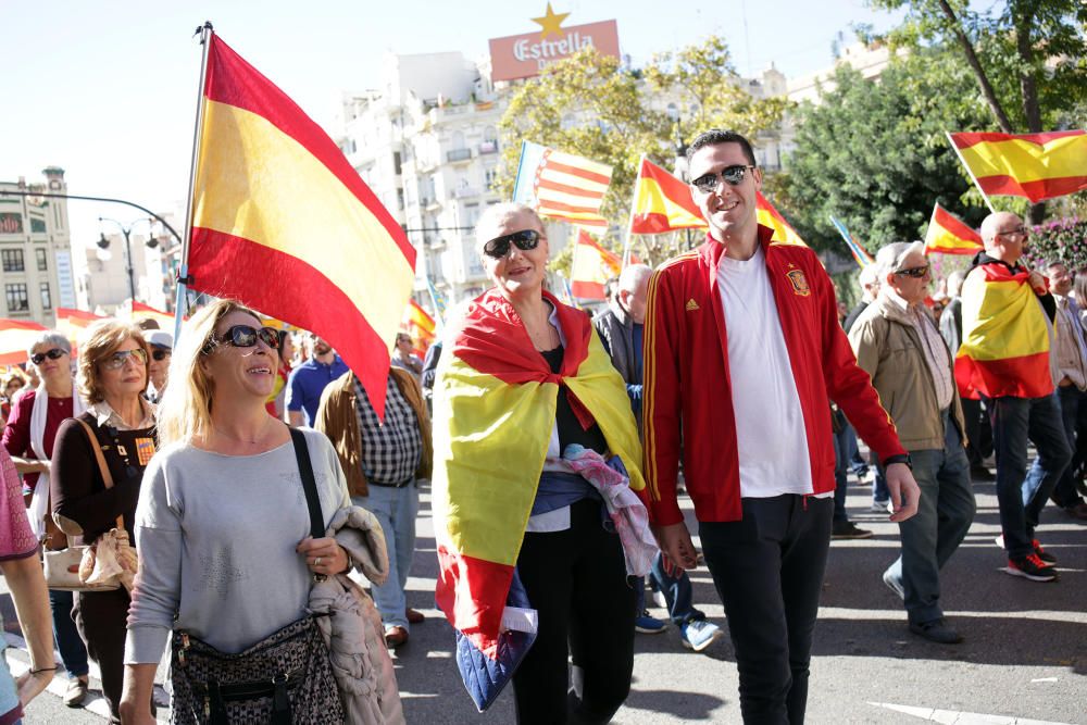 Manifiestación en València contra los 'països catalans'