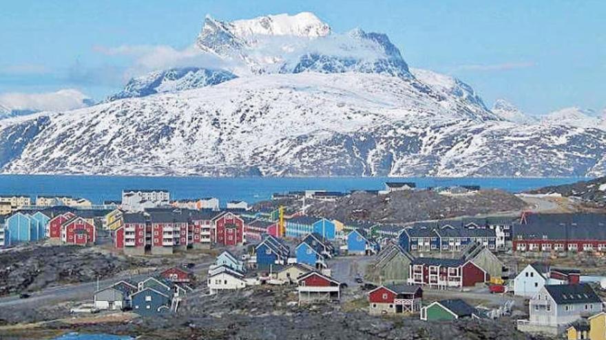 Nuuk, capital de la isla de Groenlandia.