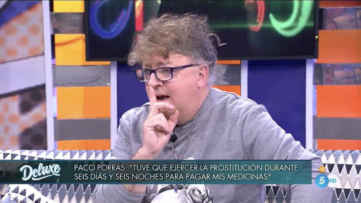 Paco Porras durante la entrevista en Tele 5