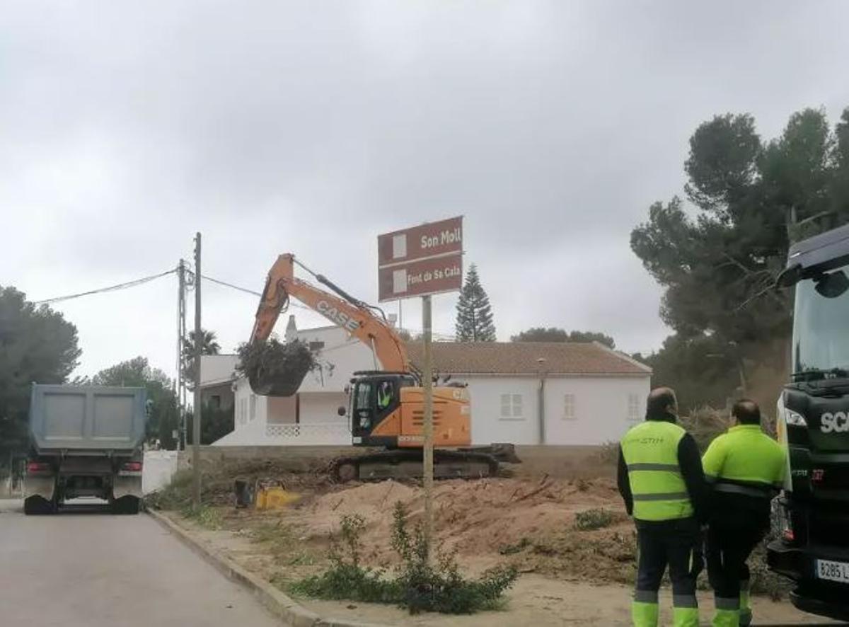 Actualmente se están preparando numerosas parcelas para la construcción de viviendas.
