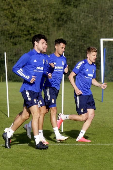 Entrenamiento del Oviedo en El Requexón