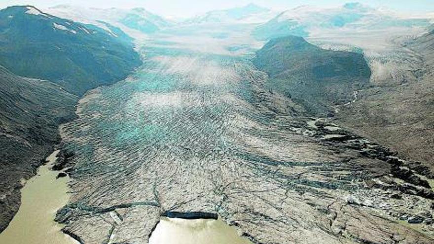 Glacera Bridge, al Canadà, l’any 2009. | JAMES BALOG/ N. GEOGRAPHIC