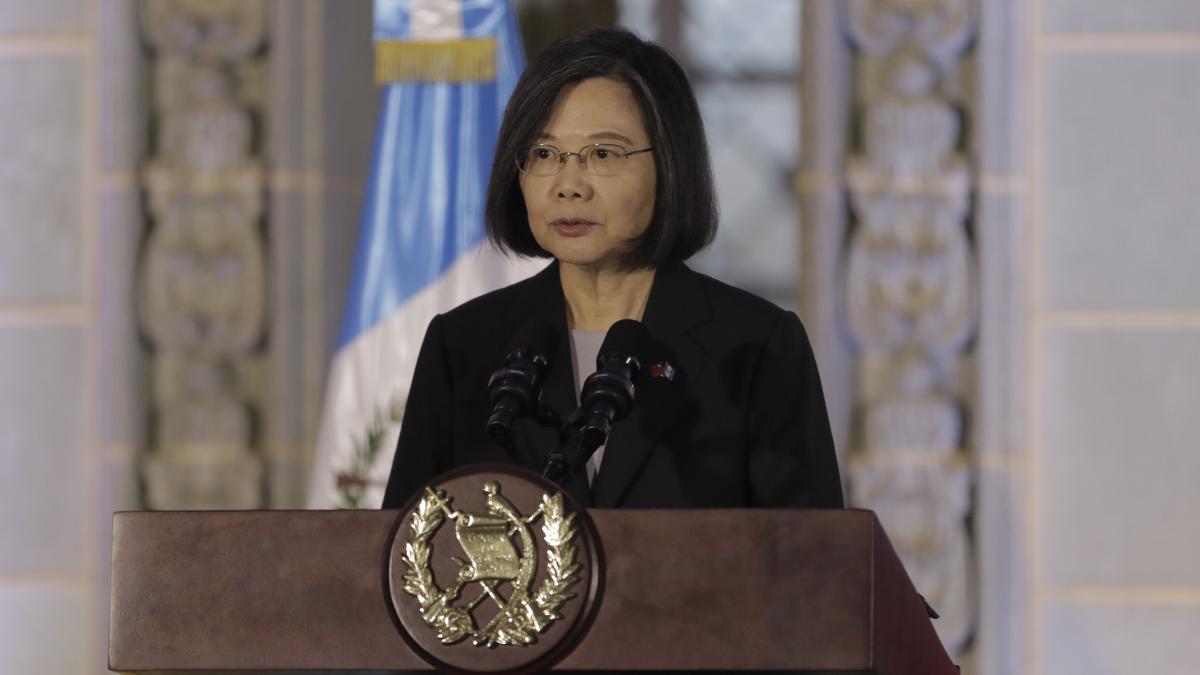 La presidenta de Taiwan, Tsai Ing Wen, en Guatemala.