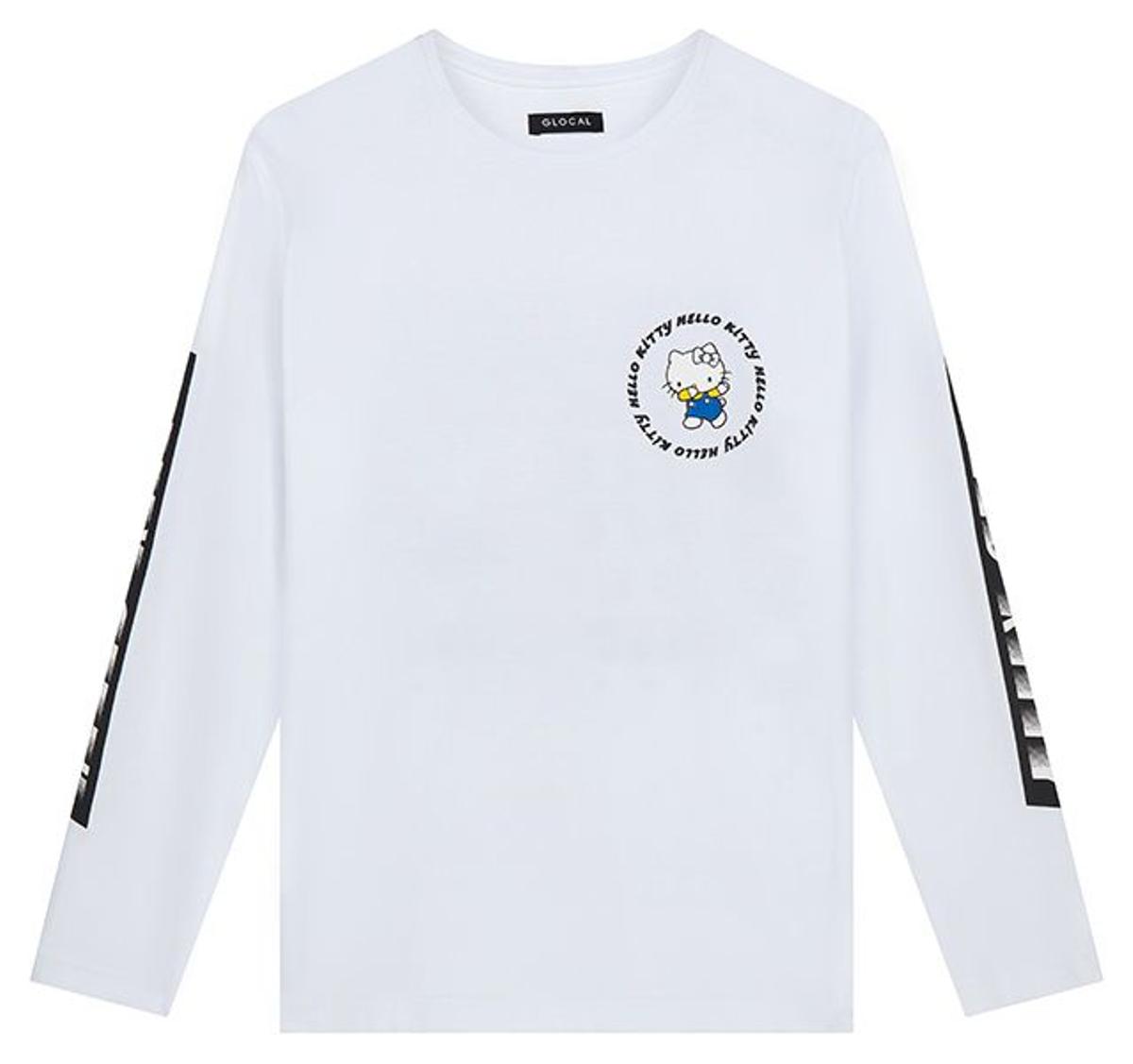 Sudadera blanca de Asos x Hello Kitty