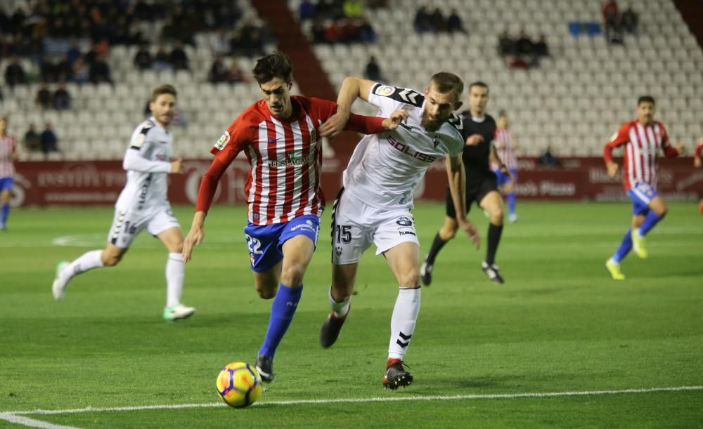 Partido Albacete-Sporting en el Carlos Belmonte