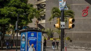 La propaganda electoral en las calles de Caracas.