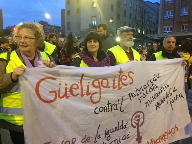 En imágenes: manifestación feminista en Gijón