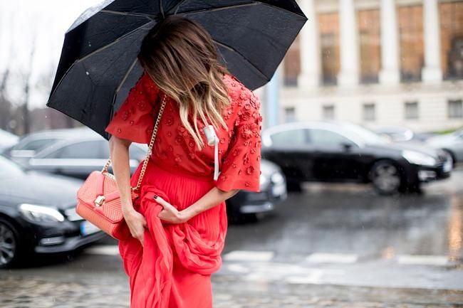 Pasión por el rojo para el otoño: 'Streetstyle'