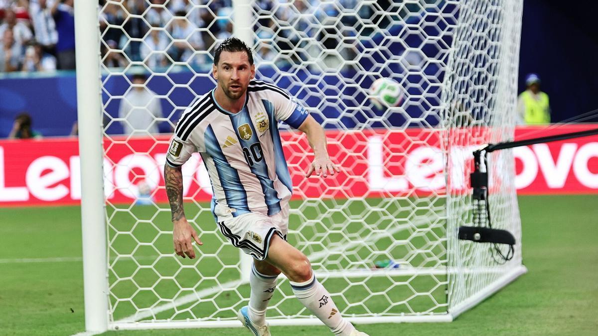 El caboverdiano Cabral marca el gol del Mundial contra la Argentina de Messi
