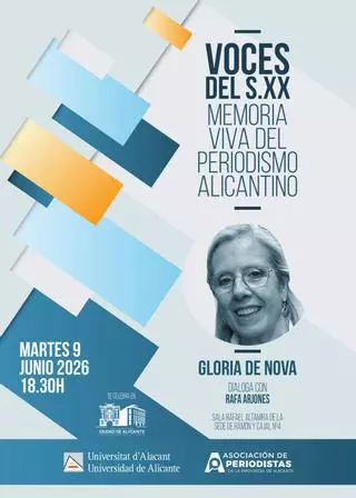 Gloria de Nova, la primera mujer fotoperiodista de Alicante, repasa su trayectoria profesional en la sede de la UA