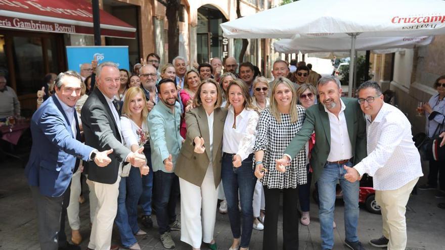 Encuentro de Gamarra con simpatizantes y afiliados del PP, este miércoles en Castelló.