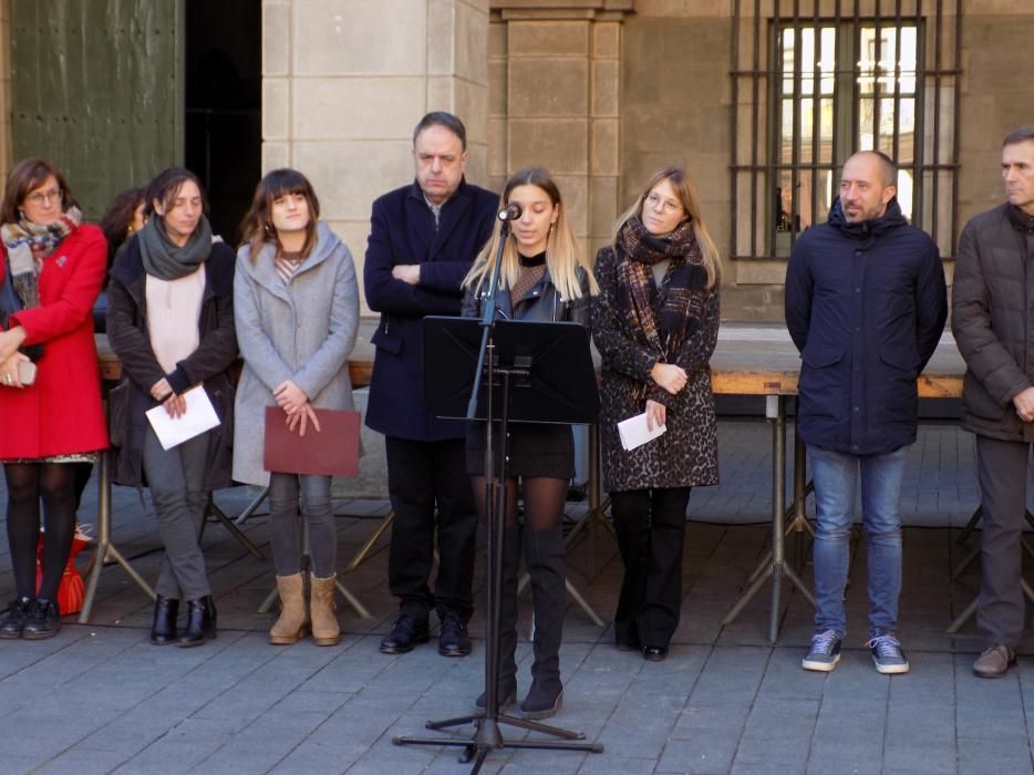 Acte institucional contra la violència masclista a Manresa