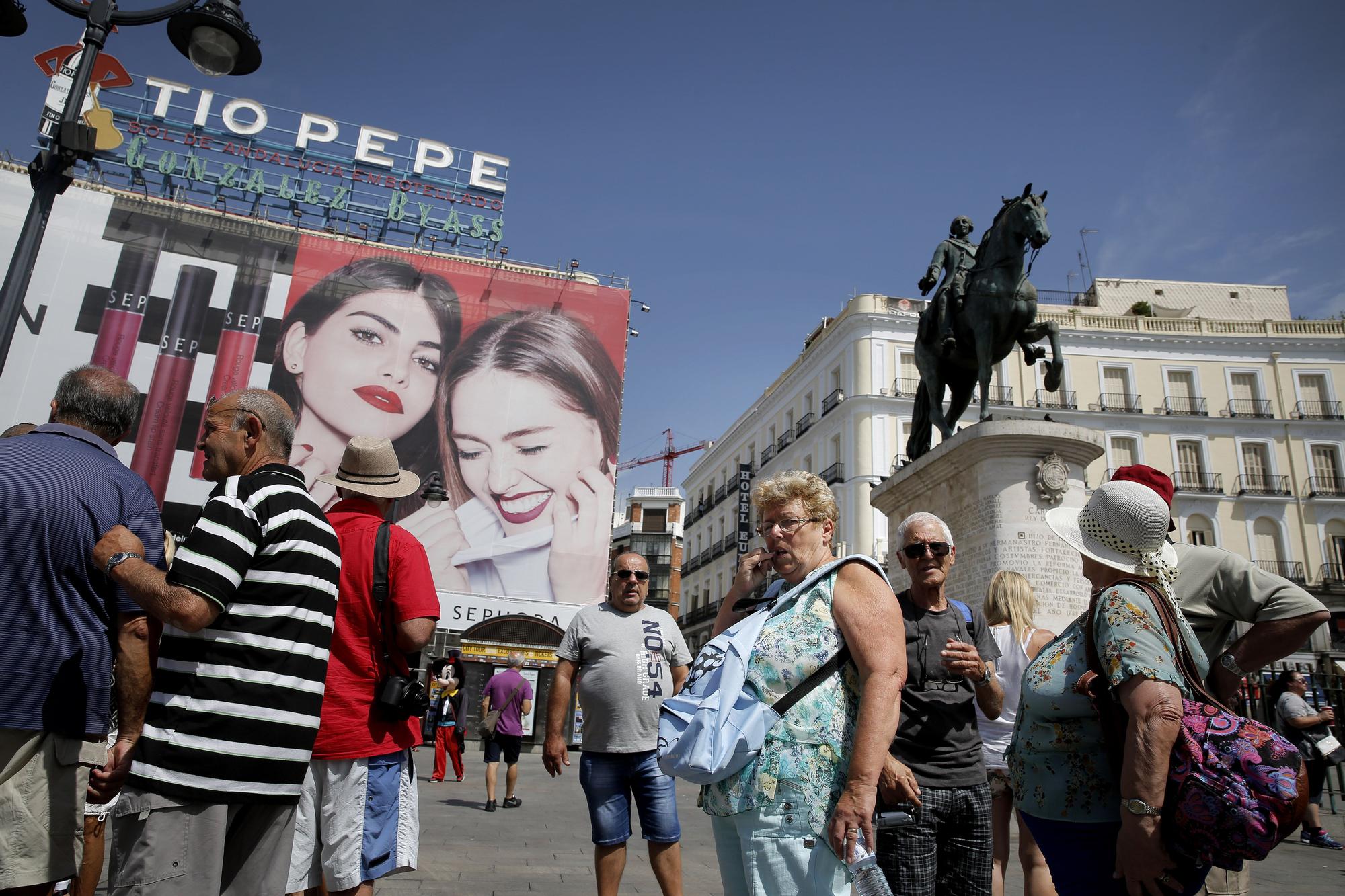 Turistas en Madrid