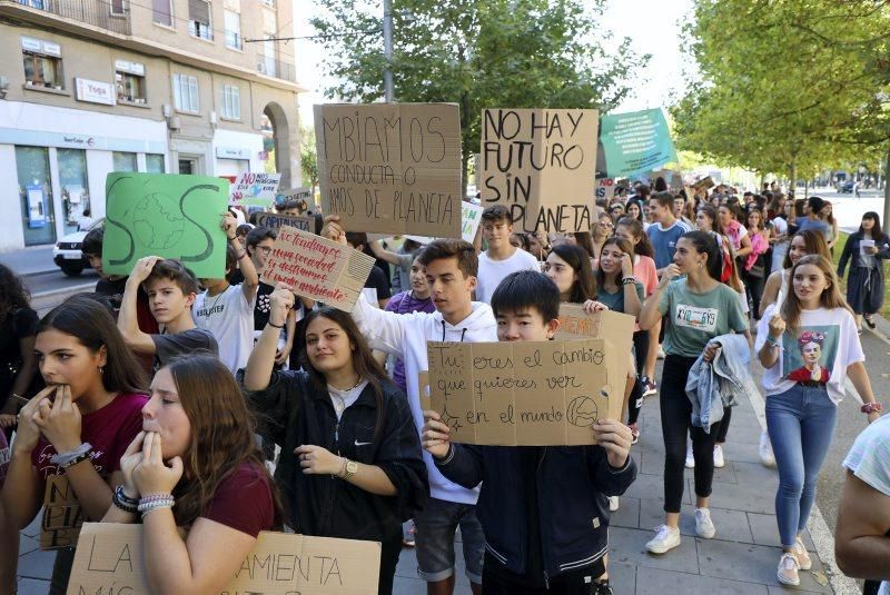 Manifestación por el clima en Zaragoza