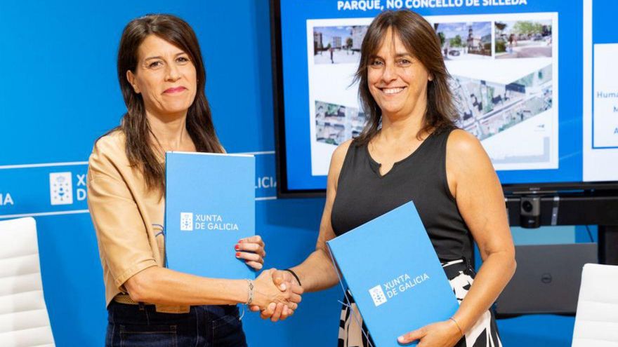 Martínez Allegue y Fernández Pena, tras la firma del acuerdo.