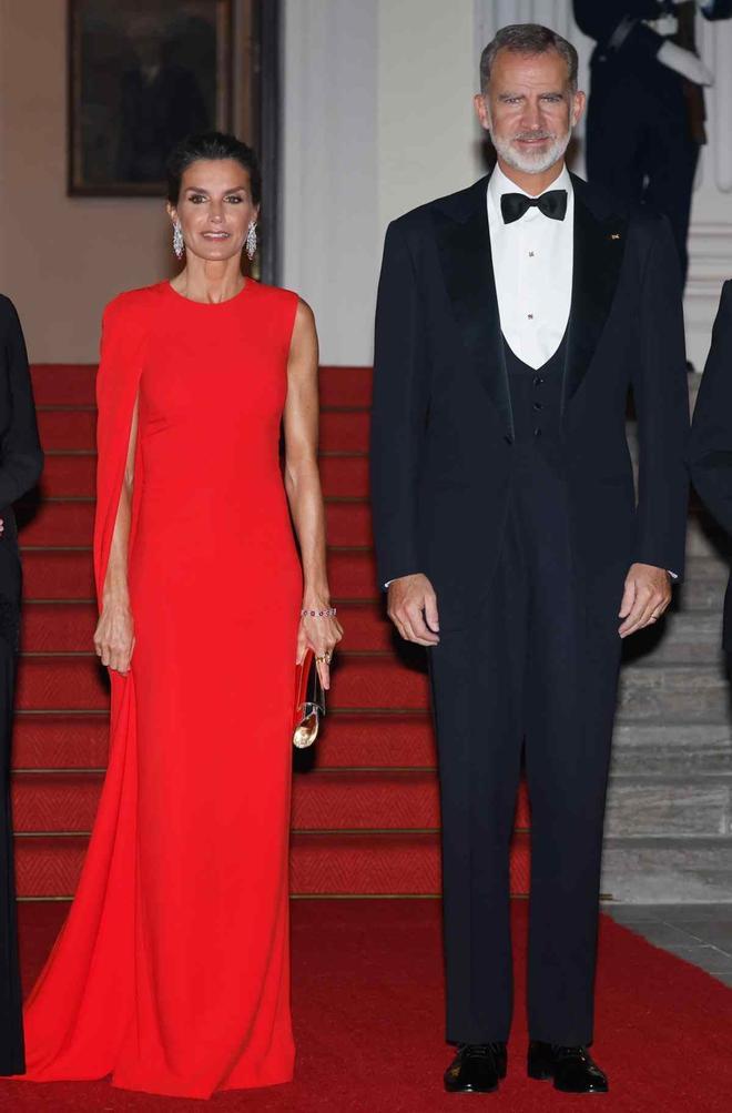 Los reyes en la cena de gala en Berlín