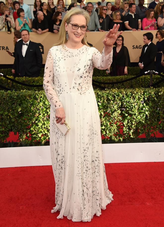 Sag Awards: Meryl Streep, de Valentino