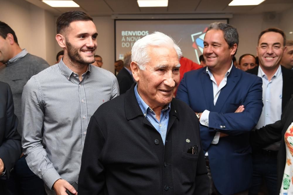 Lucas y Arsenio, en la inauguración de la sede de