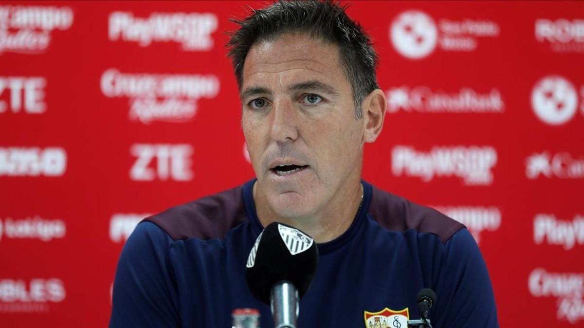 Berizzo durante su etapa como entrenador sevillista