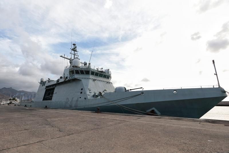 Jornada de puertas abiertas del 'Tornado', buque de acción marítima de la Armada española.