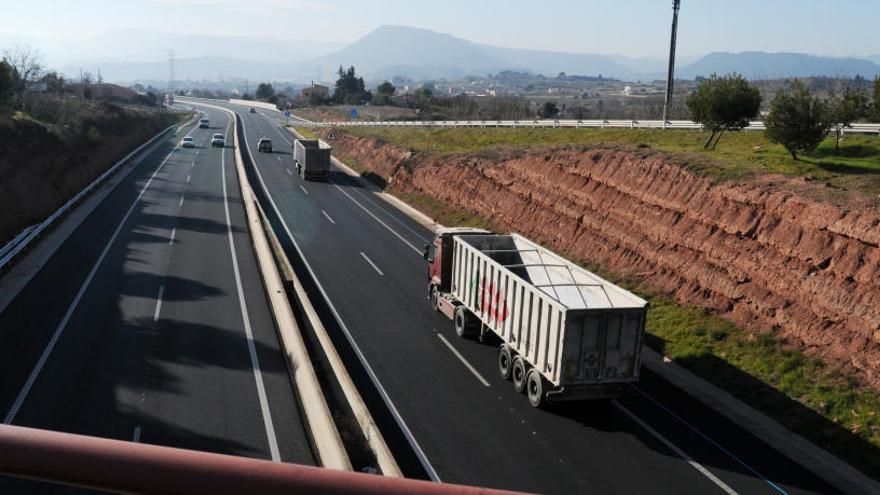 Imatge de l&#039;eix Transversal, a l&#039;altura de Manresa